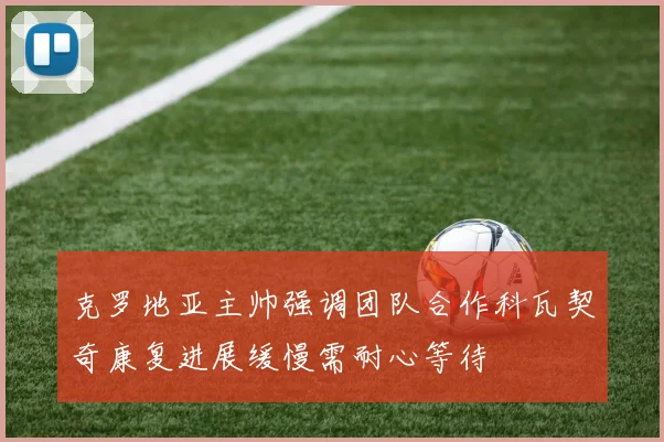 克罗地亚主帅强调团队合作科瓦契奇康复进展缓慢需耐心等待