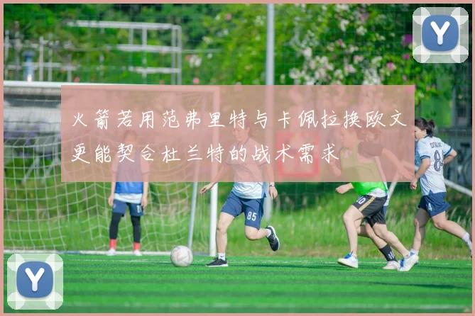 火箭若用范弗里特与卡佩拉换欧文更能契合杜兰特的战术需求